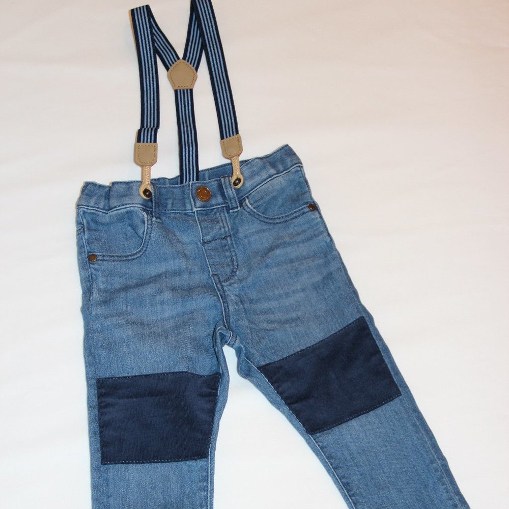 H&M Denim Jeans with Suspenders